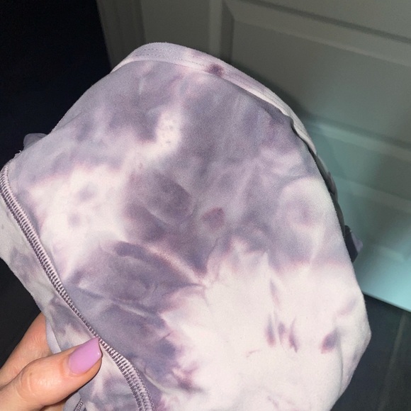 Lululemon Set Purple Diamond Dye Flow Y Nulu Sports Bra Align Leggings Size 6 - Picture 2 of 3